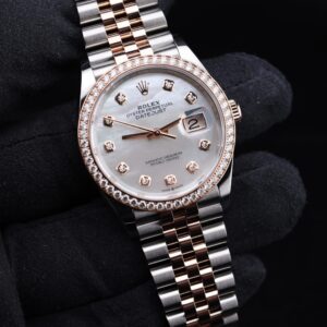 Luxury pre-owned ladies diamond accent watch