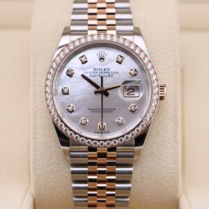 Luxury watch bracelet and clasp close-up