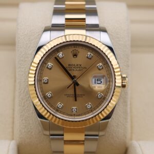 Rolex Datejust diamond champagne dial