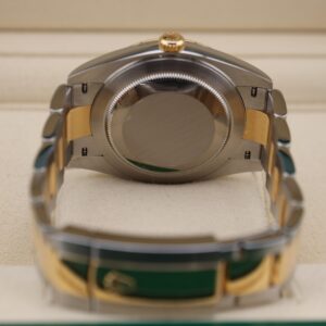 Luxury two-tone watch with diamond accents