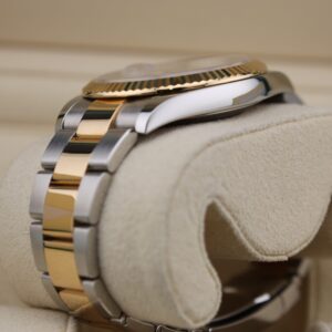 Luxury watch bracelet and clasp detail