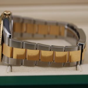 Close-up of diamond accented luxury watch dial