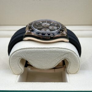 Luxury rose gold chronograph with black face