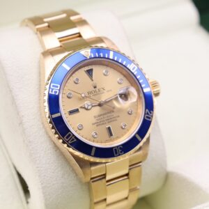 Rolex Submariner yellow gold bracelet and clasp