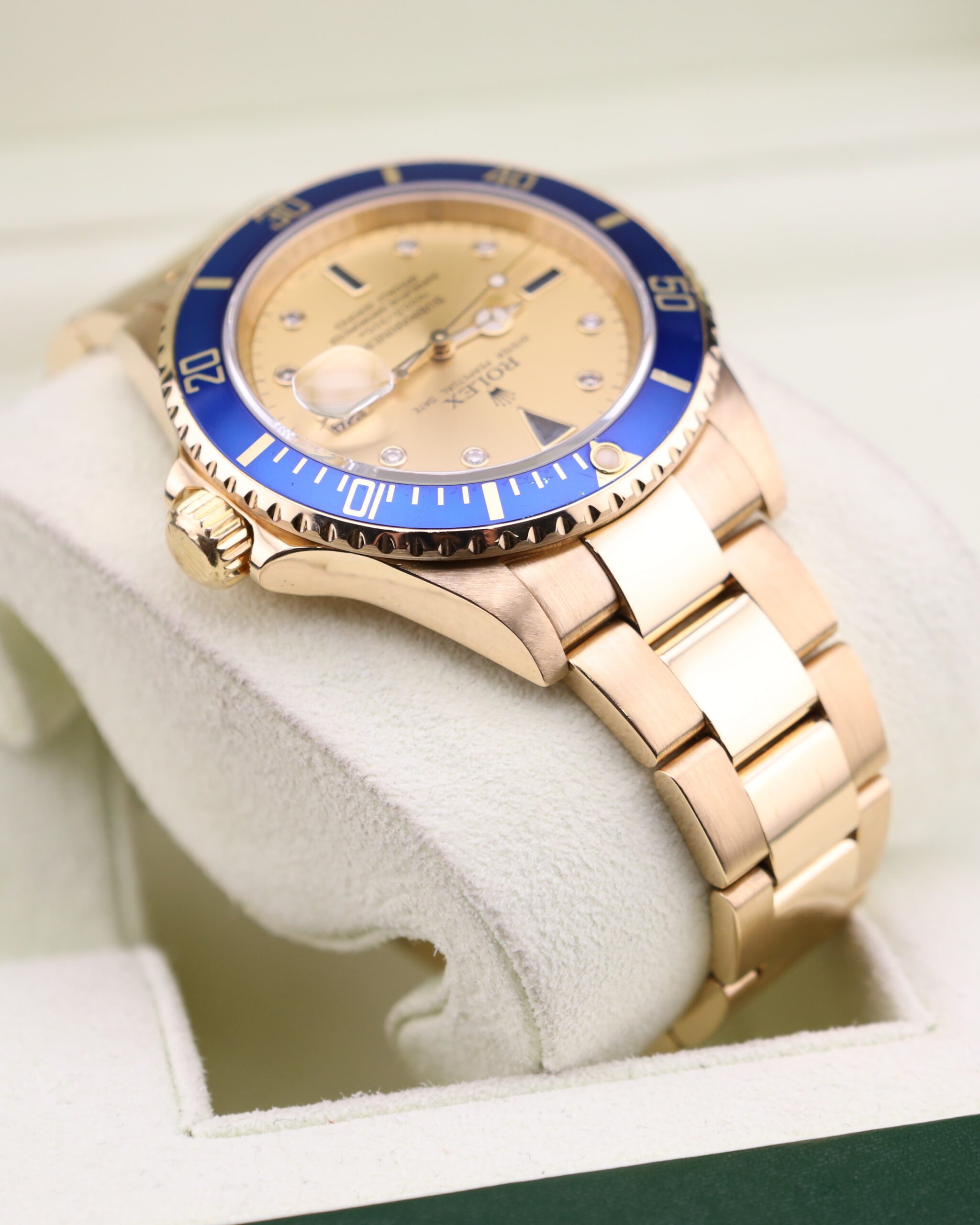 Rolex Submariner yellow gold bracelet and clasp