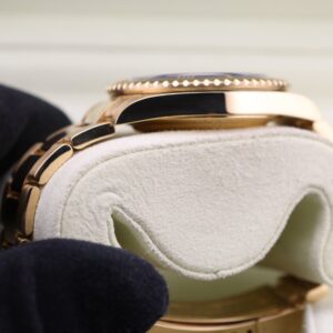 Rolex Submariner yellow gold wristwatch side view