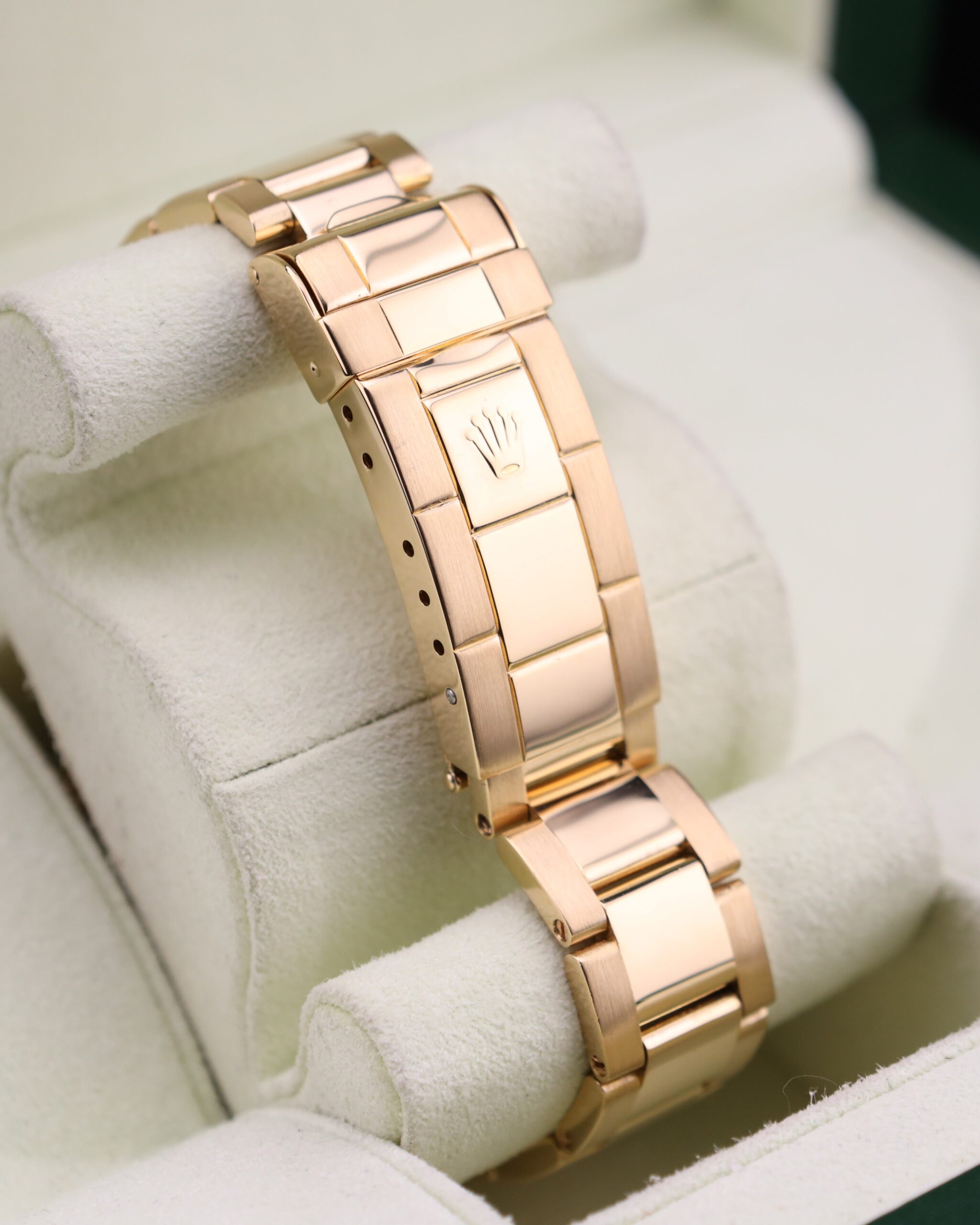 Rolex Submariner yellow gold watch close-up