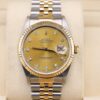 Pre-owned two-tone automatic watch with champagne dial