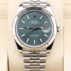 Two-tone Rolex Datejust with mint green dial