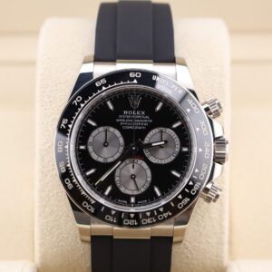 Rolex Daytona white gold chronograph watch
