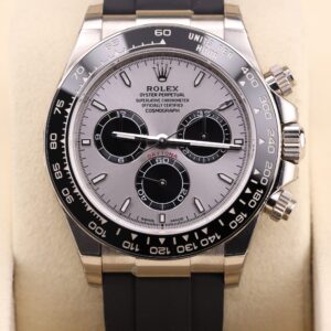 Rolex Daytona with ghost grey dial and white gold case