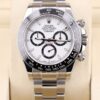Pre-owned luxury chronograph with white dial