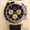 Luxury yellow gold chronograph with black dial