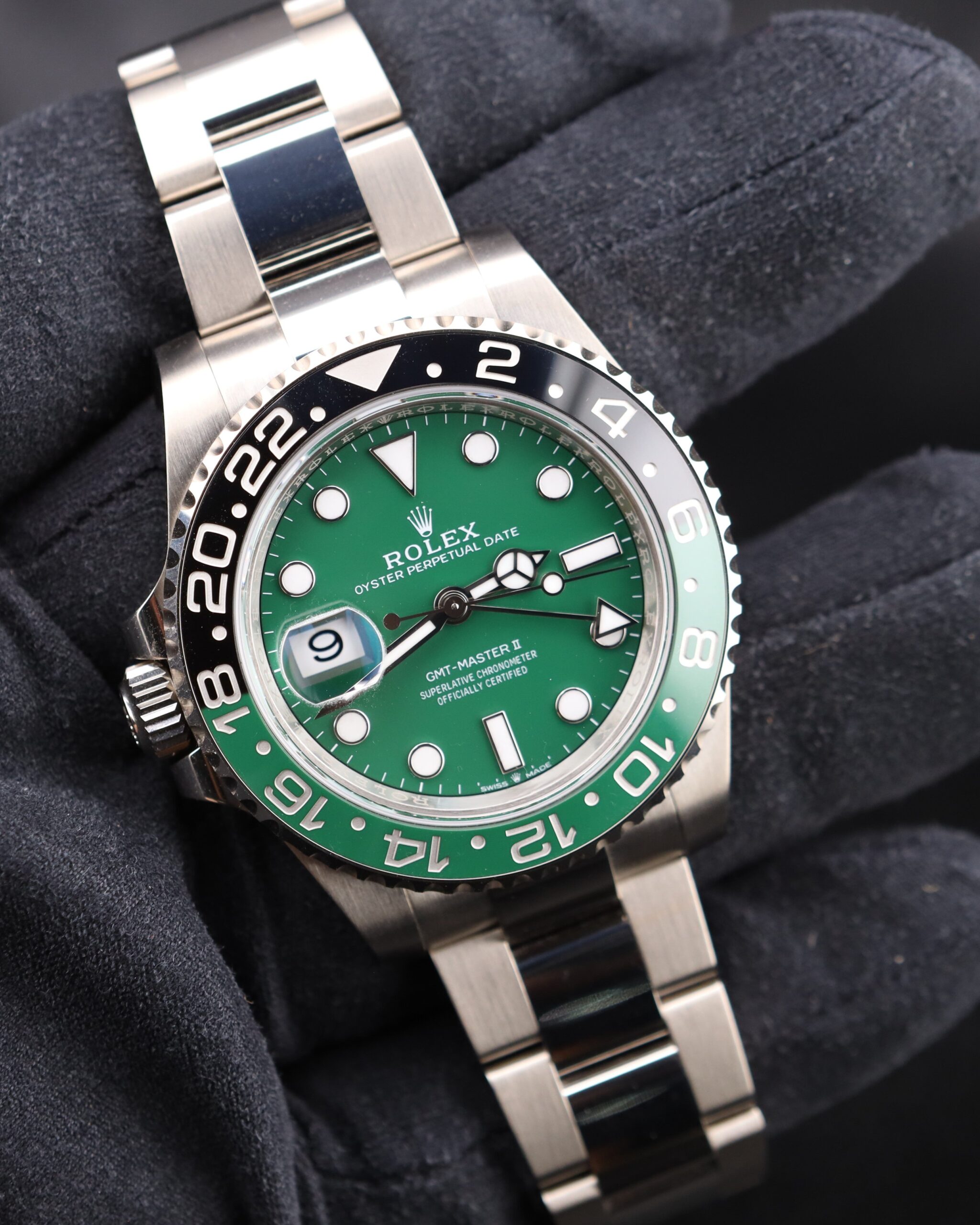Luxury green dial GMT-Master watch