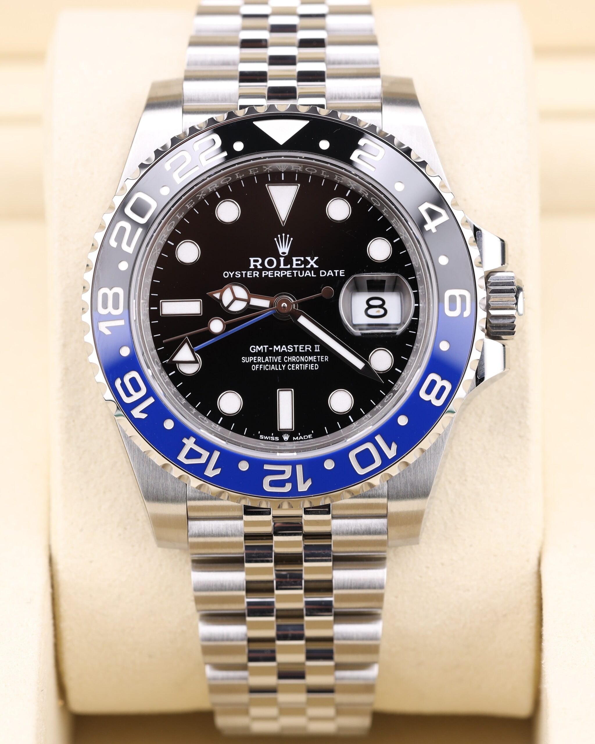 Swiss made pre-owned GMT-Master II watch