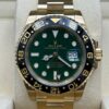 Green dial luxury GMT watch