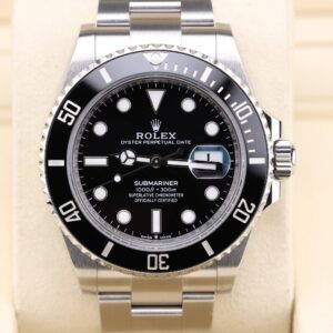 Black dial Rolex Submariner Date watch