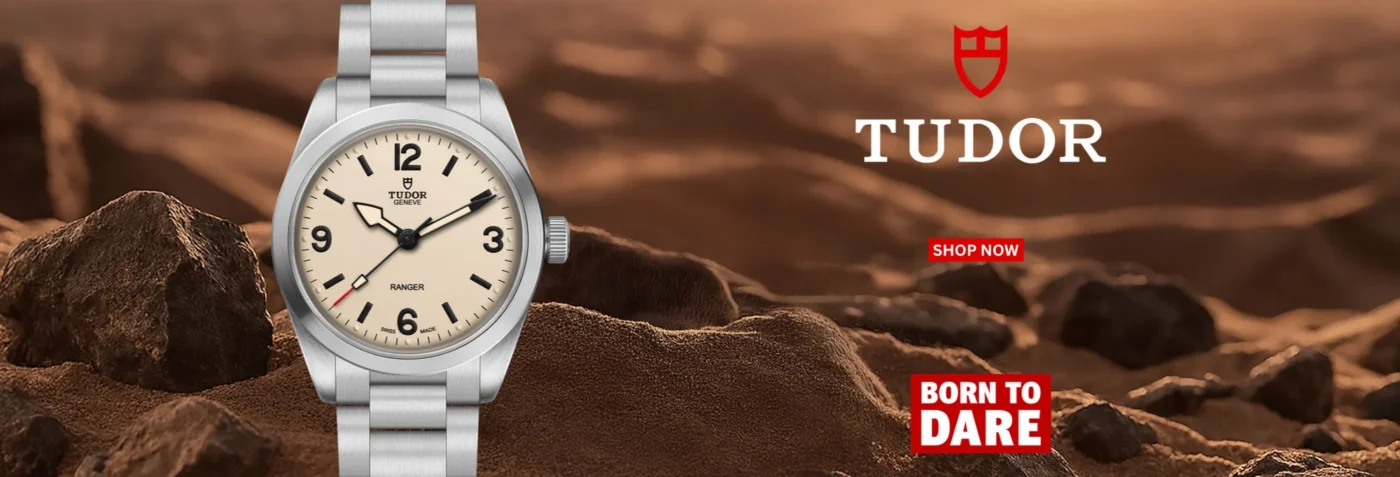 Vintage Tudor wristwatch banner